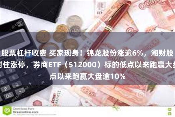 股票杠杆收费 买家现身！锦龙股份涨逾6%，湘财股份尾盘封住涨