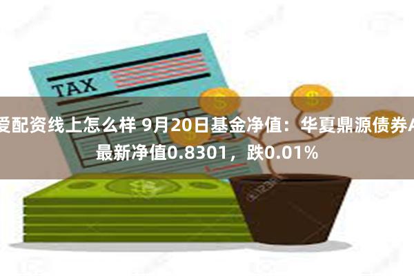 爱配资线上怎么样 9月20日基金净值：华夏鼎源债券A最新净值0.8301，跌0.01%