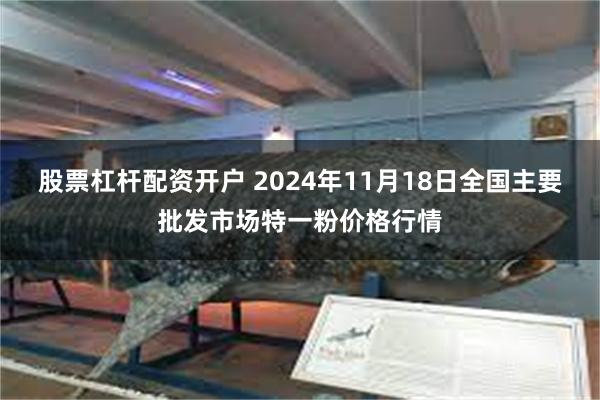 股票杠杆配资开户 2024年11月18日全国主要批发市场