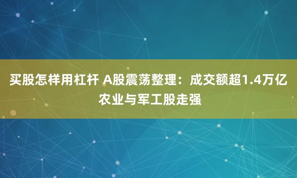 买股怎样用杠杆 A股震荡整理：成交额超1.4万亿 农业与军工股走强