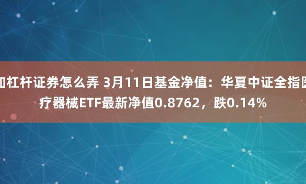 加杠杆证券怎么弄 3月11日基金净值：华夏中证全指医疗器械ETF最新净值0.8762，跌0.14%